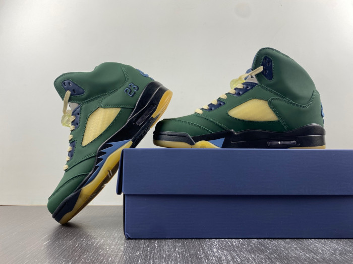 Air Jordan 5 "Navy Green”