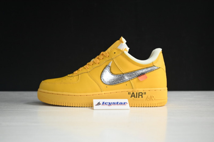 NIKE AIR FORCE 1 LOW OFW UNIVERSITY GOLD METALLIC SILVER DD1876-700