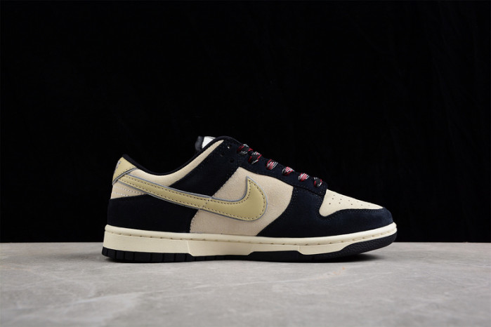 Nike Dunk Low LX Black Suede Team Gold (W) DV3054-001