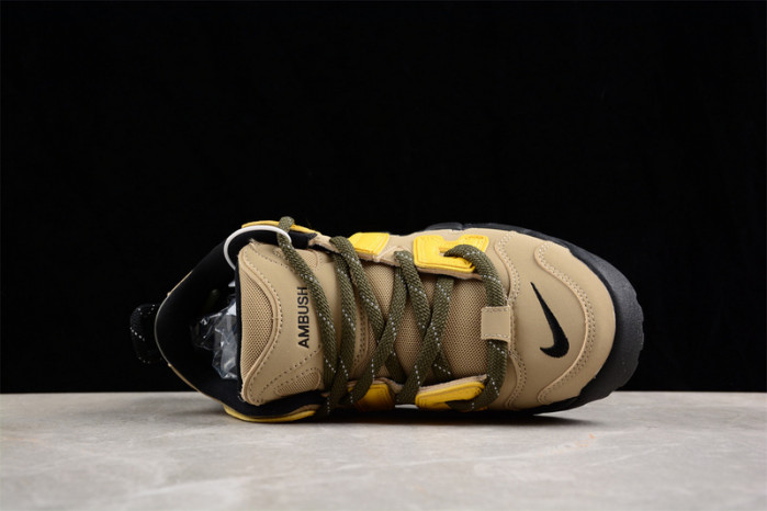 Nike Air More Uptempo Low AMBUSH Vivid Sulfur Limestone FB1299-200