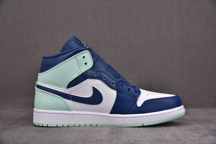 Jordan 1 Mid Mystic Navy Mint Foam 554724-413