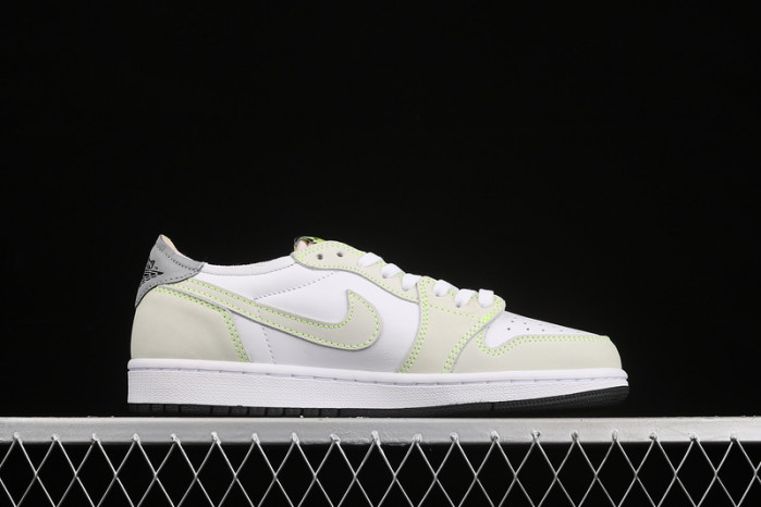 Jordan 1 Retro Low White Ghost Green Black DM7837-10R