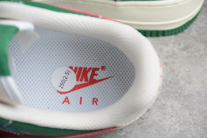Nike Air Force 1 07 Low Sparrow White Green Solar Red CW2288-666