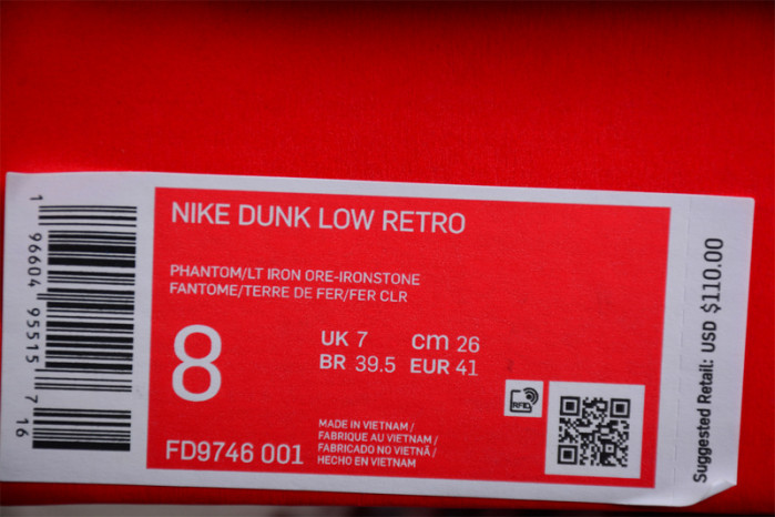 NIKE DUNK LOW "IRONSTONE" FD9746-001