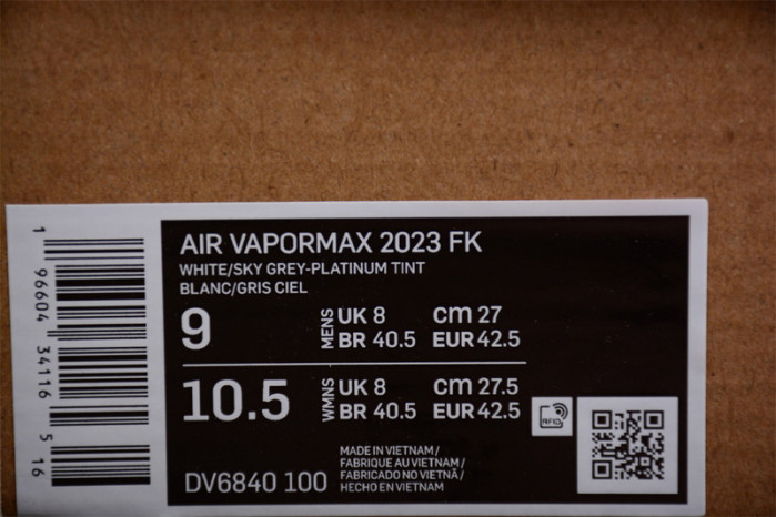 NIKE VAPORMAX FLYKNIT 2023 "PURE PLATINUM" DV6840-100