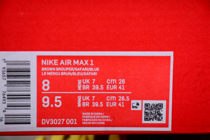 Nike Air Max 1 Safari Cobblestone (Women