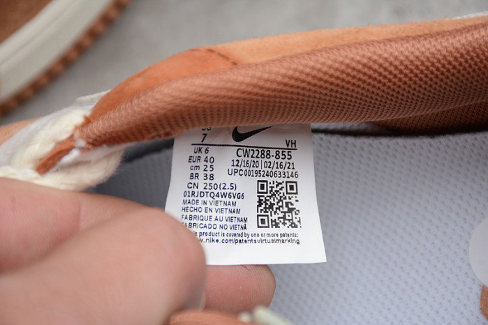 Nike Air Force 1 07 Low ESS Wheat Orange White Shoes CW2288-855