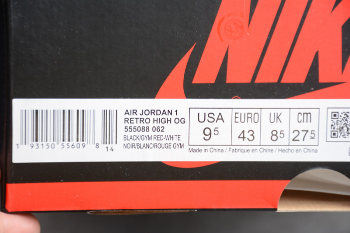 Air Jordan 1 Retro High Bloodline 555088-062