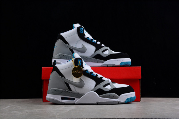 Nike Air Flight 13 Mid White Wolf Grey Tropical Teal Black 579961-102