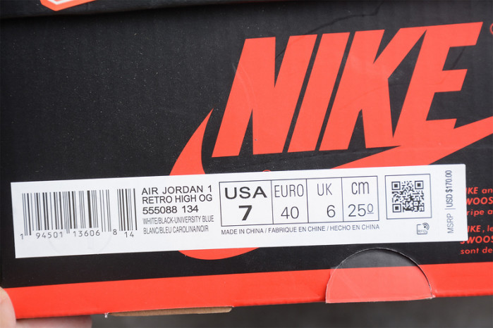 Air Jordan 1 University Blue 555088-134