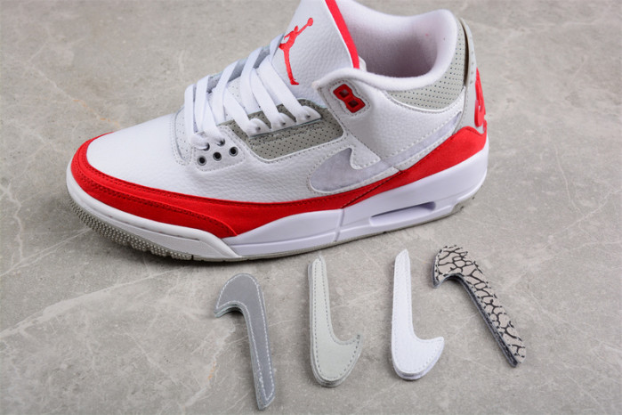 Jordan 3 Retro Tinker White University Red CJ0939-100