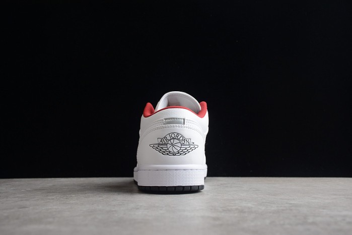 AIR JORDAN 1 LOW GS "WHITE/RED" 553560-164