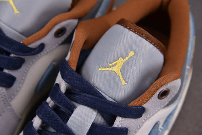 Jordan 1 Low SE Phantom Repaired Denim Swoosh FZ5042-041