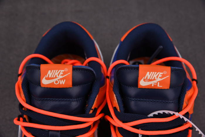 OFW x Nike SB Dunk Low Orange Perple White Shoes CT0856-801