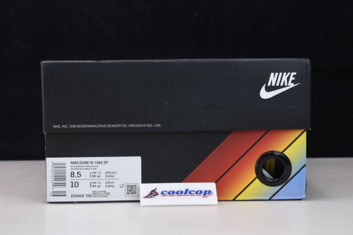 Nike Dunk High 1985 Black Acid Wash DD9404-700