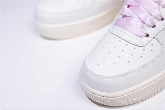 Nike Air Force One 1 Low Sail Artic Pink Satin GS Womens 314219-130